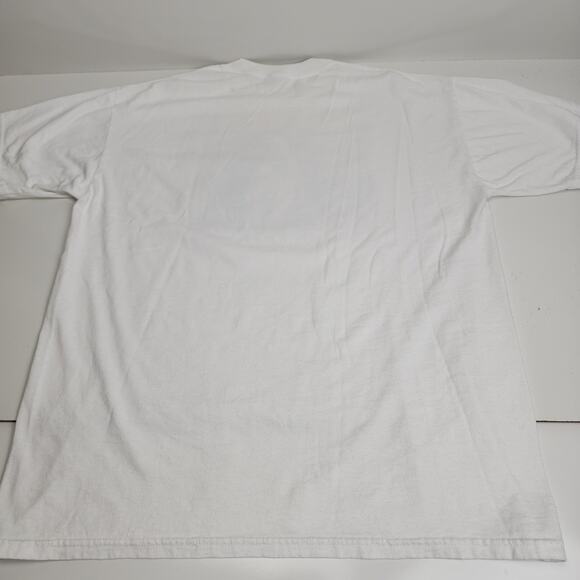 Sun Of Happiness Horse Image Graphic White Short Sleeve T-Shirt Men's Size L - Picture 3 of 4